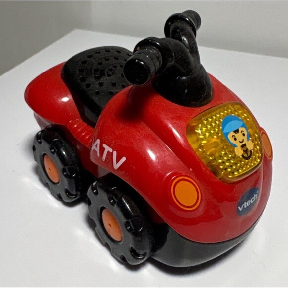 VTech Go! Go! Smart Wheels Vehicle Set Of 4 Fire Truck ATV Bulldozer & Airplane - Picture 2 of 12